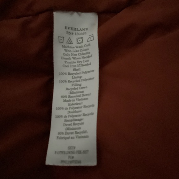 Everlane ReNew Puffer Down Jacket Hooded Size Small - Picture 11 of 11